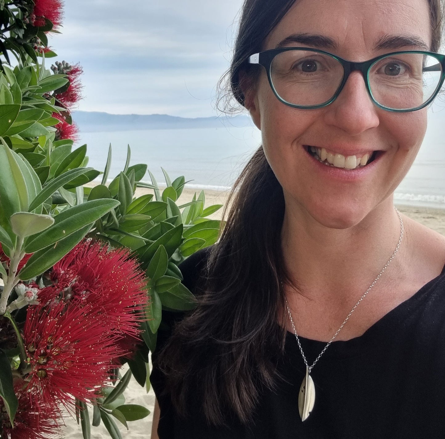 Pōhutukawa Leaf Necklace