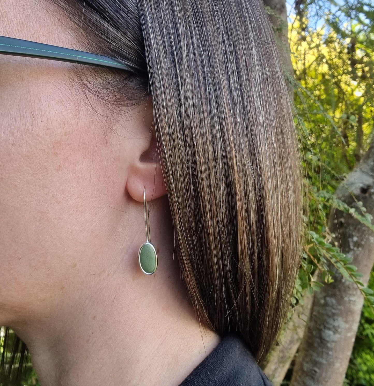 Gemstone Beach, Orepuki Earrings