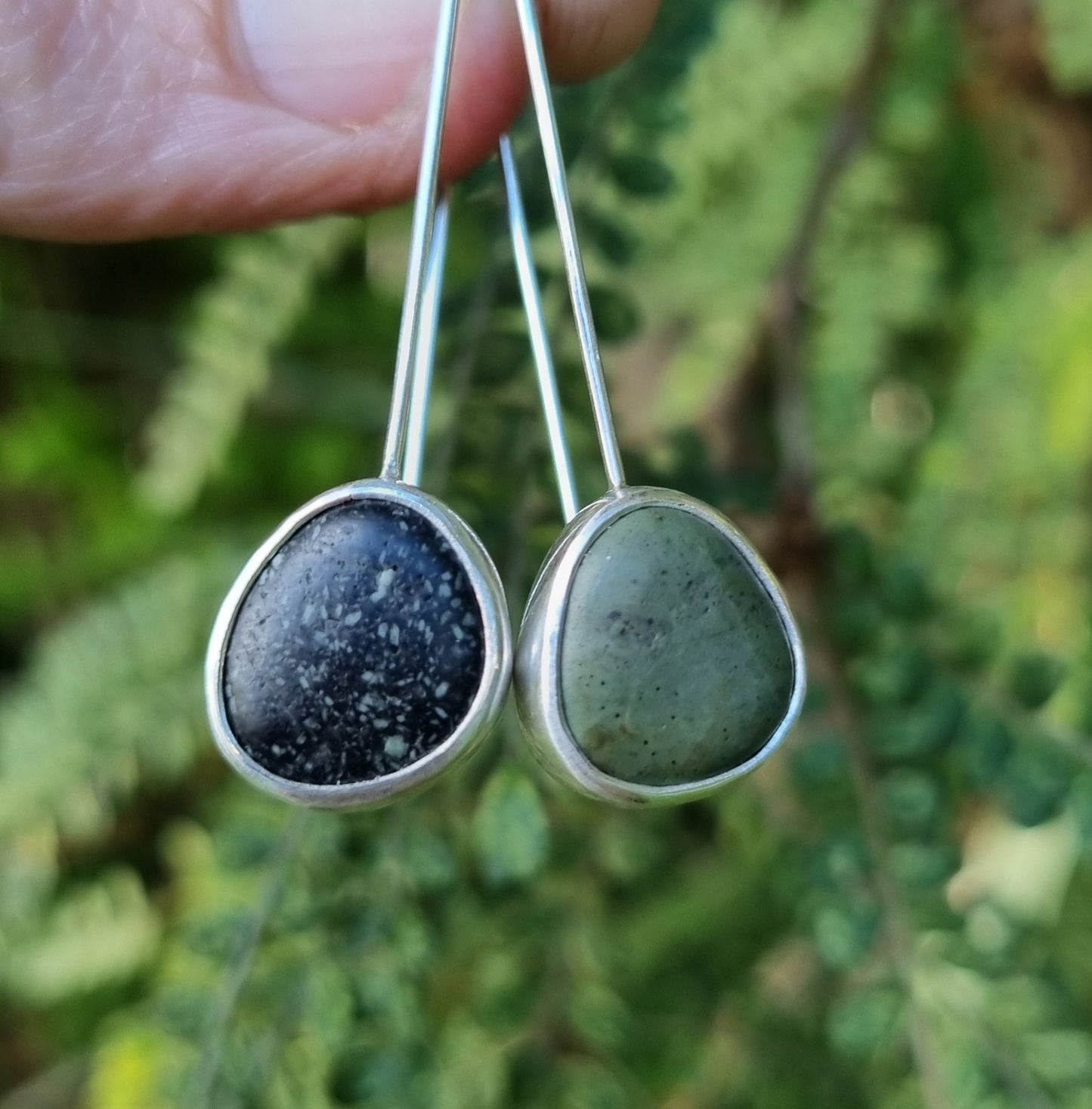 Gemstone Beach, Orepuki Earrings