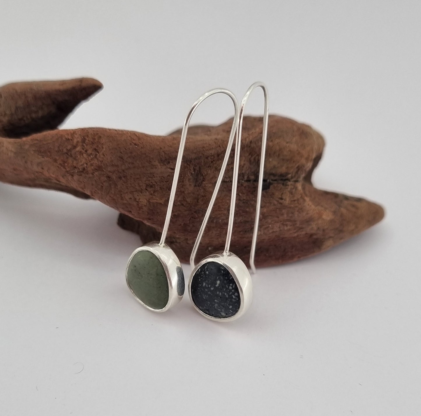 Gemstone Beach, Orepuki Earrings