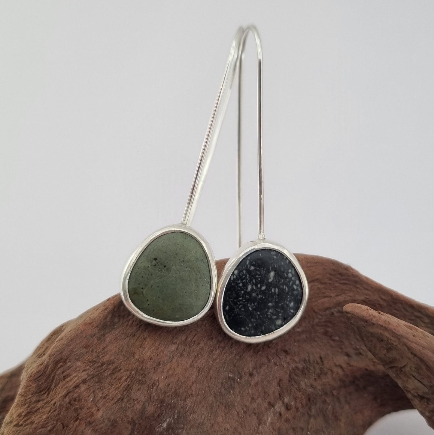 Gemstone Beach, Orepuki Earrings