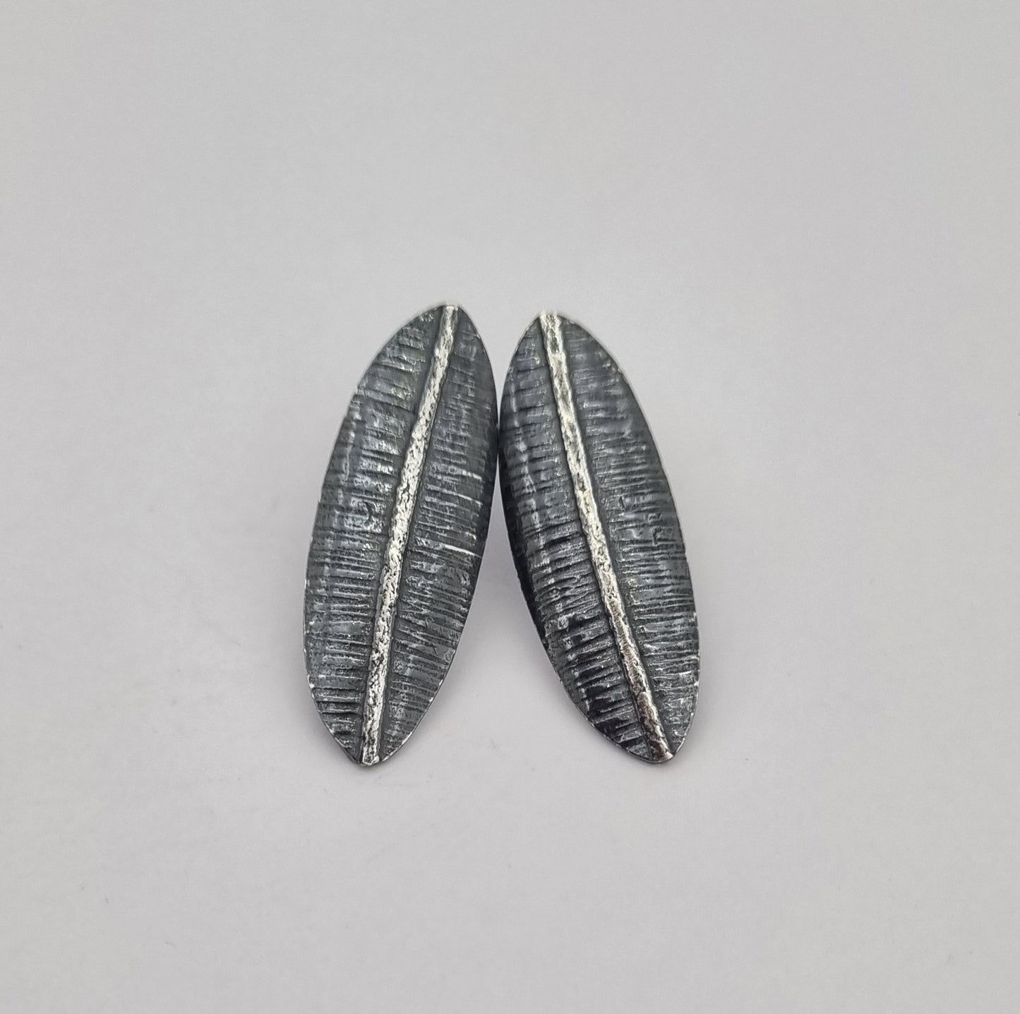 Silver Leaf Studs