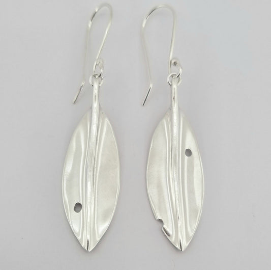 Pōhutukawa Leaf Earrings